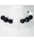 Bracciale elastico con pietre Agata bianche e nere