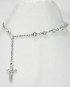 Bracciale rosario con simil Swarovski antracide